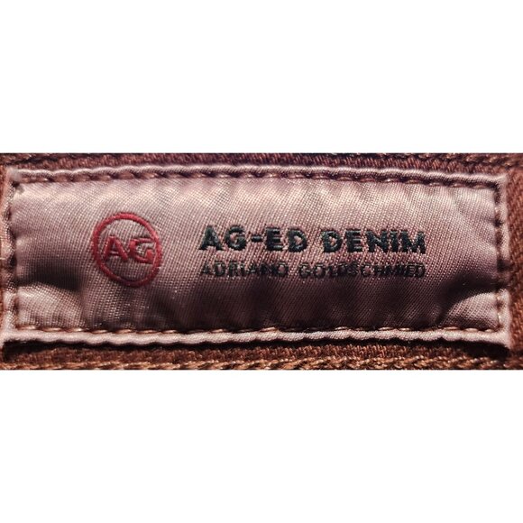 AG Adriano Goldschmied The Tellis Modern Slim Mens Jeans 34R Brown Jeans - Picture 3 of 9